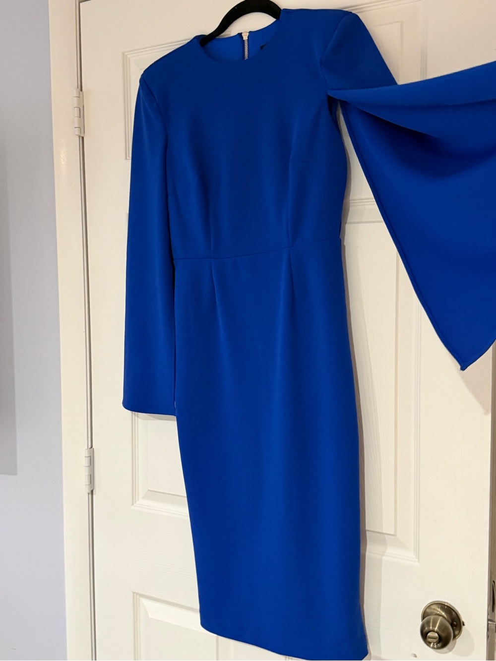 Alexia Admor Cobalt Blue Long Sleeve Sheath Dress